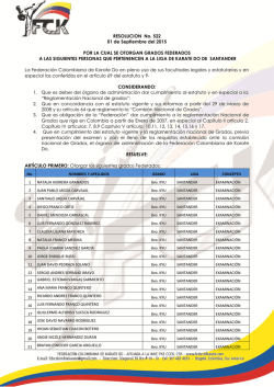 RESOLUCION No 0522 Del 01 de Septiembre del 2015