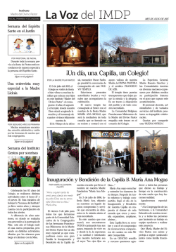 Junio de 2015 - Instituto Madre del Divino Pastor