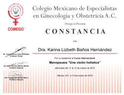 Dra. Karina Lizbeth Baños Hernández