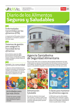 Diario de los Alimentos Seguros y Saludables