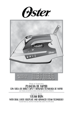 Serie GCSTPM72000 Planchas de vapor con doble suel