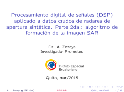 Procesamiento digital de señales (DSP) aplicado a datos crudos de