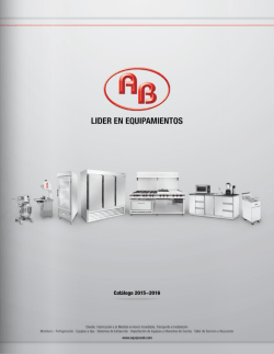 Cat&aacute;logo - equipos ab, s.a.