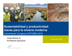 Sustentabilidad y productividad: claves para la minería moderna p