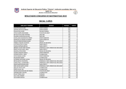 resultados concurso de matematicas 2015 inicial 3