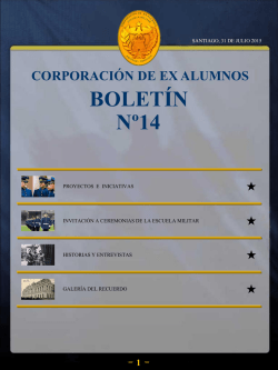 Boletín Interno N° 14 CORPORACIÓN DE EX ALUMNOS