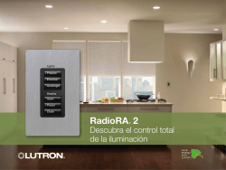 Radio RA2 - Domotique | Sistemas Inteligentes