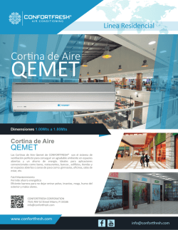 Brochure Comercial - Cortina de aire Qemet