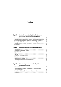 Descargar Índice63.27 KB - Asociación Española de Cirujanos, AEC
