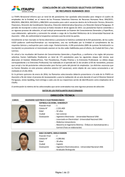 conclusión del pse - 2015 - DIE