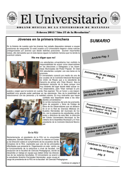 2015 - Universidad de Matanzas