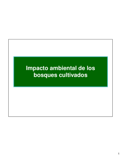 Impacto ambiental de los bosques cultivados - Aula Virtual