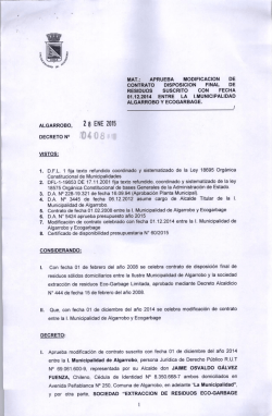 decreto n° algarrobo, mat.: aprueba contrato disposicion residuos