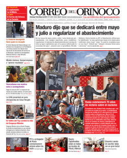 s - Correo del Orinoco