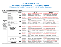 relacion de miembros de mesa