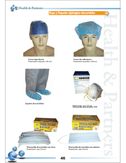 ropa y paquetes quirúrgicos