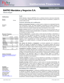 BAPRO Mandatos y Negocios SA