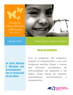 Boletín 2 - Fundación Clara Moreno