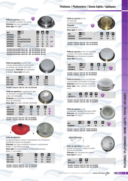 Plafones / Plafonniers / Dome lights / Apliques PLAFONES
