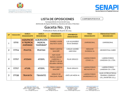 Lista de Oposiciones (Signos Distintivos)