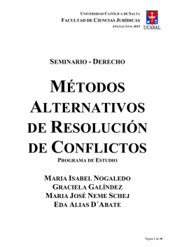 métodos alternativos de resolución de conflictos