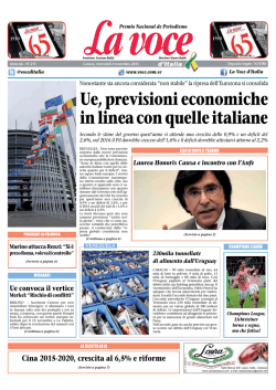 04 NOVEMBRE 2015 - La Voce d`Italia