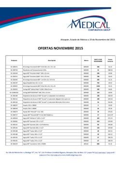 OFERTAS NOVIEMBRE 2015