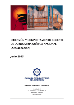 Actualización Informe Comportamiento Industria Química