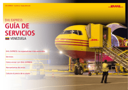 DHL Express Tarifas y Guía de Servicios