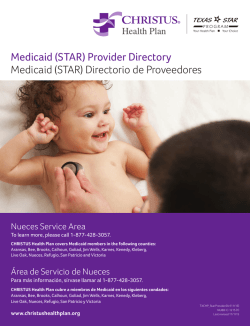 Medicaid (STAR) Provider Directory Medicaid (STAR) Directorio de