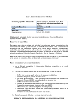 Guía 1. Diseñando Secuencias Didácticas