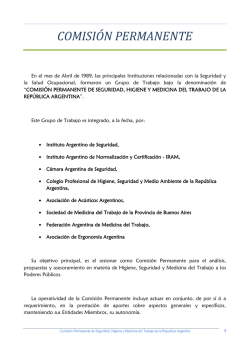 COMISIÓN PERMANENTE - Instituto Argentino de Seguridad