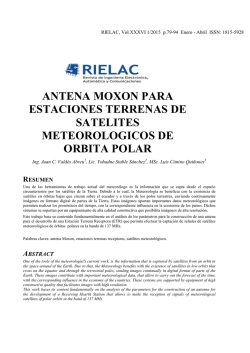 antena moxon para estaciones terrenas de satelites meteorologicos