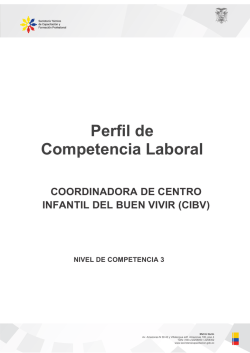 Perfil Coordinadora de Centro Infantil del Buen Vivir (CIBV)