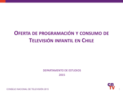 Diapositiva 1 - Consejo Nacional de Televisión, CNTV