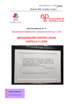 boletín especial inauguración centro lacan nº 17