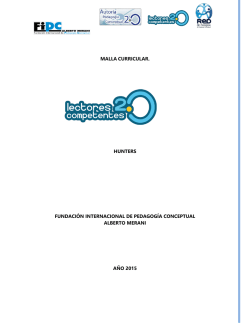 malla curricular. hunters fundación internacional de pedagogía