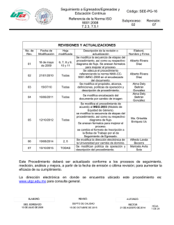 Seguimiento a Egresados/Egresadas y Educación Contínua