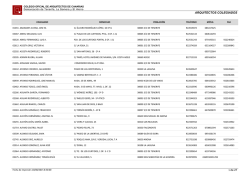 arquitectos colegiados - Colegio Oficial de Arquitectos de Canarias