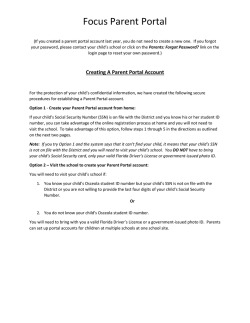 Focus Parent Portal - School District of Osceola County