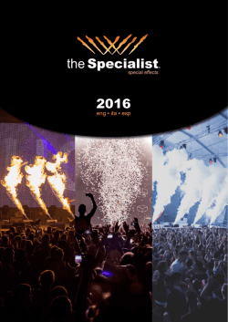 The Specialist - Catalogue 2016