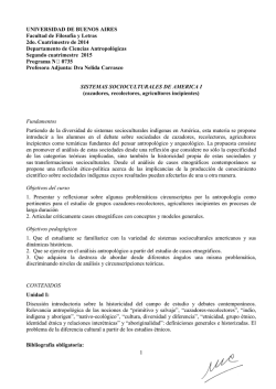 Ciencias Antropológicas
