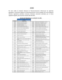 Documento - CONATEL HONDURAS