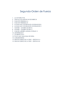 Segunda-Orden de Fuerza