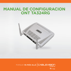 ONT TA324RG - Cablevisi&oacute;n