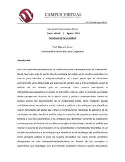 Asociación Pensamiento Penal -‐ Sociología de la