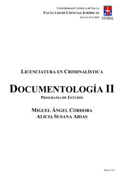 DOCUMENTOLOGÍA II