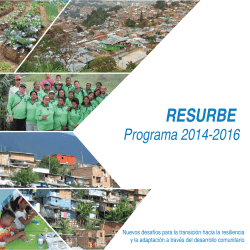 Programa RESURBE 2014-2016 - Catedra UNESCO de Sostenibilitat