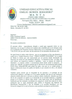 unidad educativa fiscal emilio bowen roggiero“ ma nta