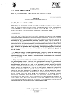 119-2015-TCE Accionante - Tribunal Contencioso Electoral del